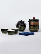 Набор для чайной церемонии ДЖЕКИЧАЙ «Абико», 6 предметов, на 3 персоны, чашка 50 мл, чайник 285 мл, чёрный - Фото 1