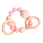 Подарочный набор для девочки «Прорезыватель, держатель, повязочка», 4 предмета, розовый, Крошка Я - Фото 6