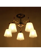 Люстра «Шарлин» 5хЕ27 40 Вт черный-латунь 51×51×29 см BayerLux - фото 33089508