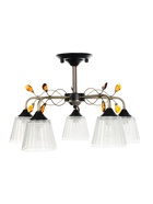 Люстра «Шарлин» 5хЕ27 40 Вт черный-латунь 51×51×29 см BayerLux - фото 32813404