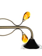 Люстра «Шарлин» 5хЕ27 40 Вт черный-латунь 51×51×29 см BayerLux - фото 32813407