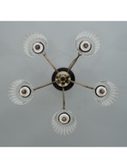 Люстра «Шарлин» 5хЕ27 40 Вт черный-латунь 51×51×29 см BayerLux - фото 33089509