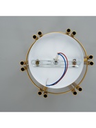 Светильник 91293/1 E27 40Вт белый-золото шампань 18х18х24 см BayerLux - фото 33089517