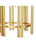 Светильник 91293/1 E27 40Вт белый-золото шампань 18х18х24 см BayerLux - фото 32813411