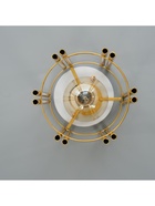 Светильник 91293/1 E27 40Вт белый-золото шампань 18х18х24 см BayerLux - фото 33089516