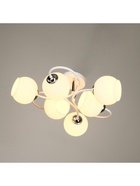 Люстра 2717/6 E27 40Вт бело-хромовый 70х70х25 см BayerLux 10858295