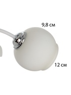 Люстра 2717/6 E27 40Вт бело-хромовый 70х70х25 см BayerLux 10858295