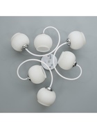 Люстра 2717/6 E27 40Вт бело-хромовый 70х70х25 см BayerLux 10858295