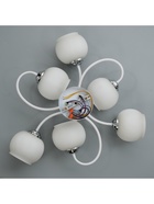 Люстра 2717/6 E27 40Вт бело-хромовый 70х70х25 см BayerLux 10858295