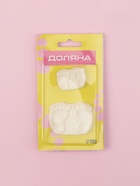 Печати для теста и мастики Доляна «Детские ножки», набор 2 шт., пластик, молочные - Фото 4