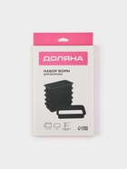 Формы для выпечки перфорированные Доляна «Прямоугольник», набор 6 шт., пластик, 10×5.5×2 см, чёрные - Фото 6