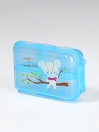 Таблетница, 9.5×6×3 см, 10 секций, голубая - Фото 4