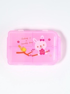 Таблетница, 9.5×6×3 см, 10 секций, розовая - Фото 6