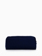 Косметичка - пенал на молнии с карманом, тёмно-синяя - Фото 3