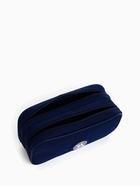 Косметичка-пенал на молнии с 2 отделами, синяя - Фото 2