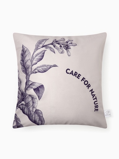 Набор декоративных наволочек Этель "Nature", 4 шт, 40*40 см, велюр