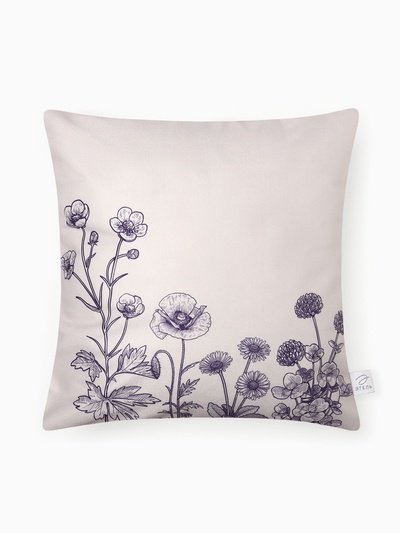 Набор декоративных наволочек Этель "Nature", 4 шт, 40*40 см, велюр