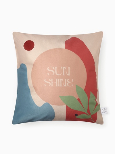 Набор декоративных наволочек Этель "Sunshine", 4 шт, 40*40 см, велюр