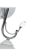 Люстра потолочная BayerLux «Авиталь», 2хЕ27, 40 Вт, бело-хромовый, 45×26×27 см - фото 32813458