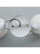 Люстра потолочная BayerLux «Авиталь», 2хЕ27, 40 Вт, бело-хромовый, 45×26×27 см - фото 33089550