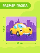 Пазлы палочки «Весёлый транспорт», 5 пазлов, 35 деталей - Фото 3