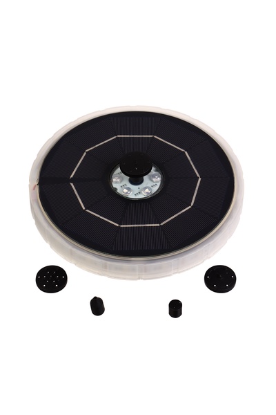 Фонтан садовый с подсветкой JT-180-23 LED, 7 Вт, h=55 см, 180 л/ч, на солнечной батарее