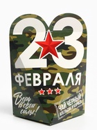 Чай подарочный «23 февраля», вкус: апельсин и корица, 50 г (комплект 2 шт) - фото 31461313