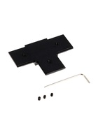 Коннектор Т-образный для шинопровода, серия Flat, чёрный - Фото 4