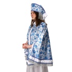 Русский народный костюм «Гжель», накидка, кокошник, р-р 52-58 - Фото 2