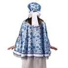 Русский народный костюм «Гжель», накидка, кокошник, р-р 52-58 - Фото 3