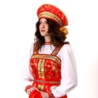 Карнавальный костюм «Самоцветы»: платье, кокошник, косынка в руку, р-р 50-52 - Фото 3