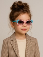 Очки солнцезащитные детские «OneSun. Цветочки», uv 400, розовый, голубой - Фото 5