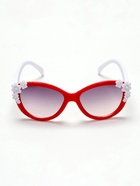 Очки солнцезащитные детские «OneSun. Цветочки», uv 400, красный, белый - Фото 4