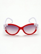 Очки солнцезащитные детские «OneSun. Цветочки», uv 400, красный, белый - Фото 3