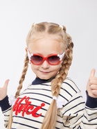 Очки солнцезащитные детские «OneSun. Цветочки», uv 400, красный, белый - Фото 5