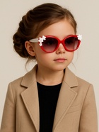 Очки солнцезащитные детские «OneSun. Цветочки», uv 400, красный, белый - Фото 6