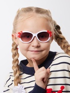 Очки солнцезащитные детские «OneSun. Цветочки», uv 400, белый, красный - Фото 1