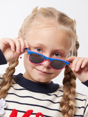 Очки солнцезащитные детские «OneSun. Полоса», синий, малиновый 10857852