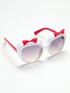 Очки солнцезащитные детские «OneSun. Бантики», 4.5×12 см, белый, малиновый - Фото 1