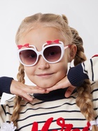 Очки солнцезащитные детские «OneSun. Бантики», линза 4.5?12 см, розовые (комплект 2 шт) - фото 65442100