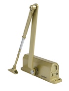 Доводчик дверной ТУНДРА d=80GP, до 80 кг, цвет золото - Фото 3