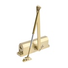 Доводчик дверей ТУНДРА d=150GP, до 150 кг, цвет золото 10629578