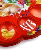 Подставка для яиц и кулича «Кролик» на пасху, 30×30 см - Фото 4