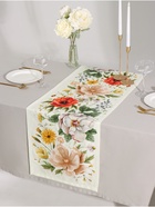 Дорожка на стол «Этель» Red flowers 40×146 см, 100% хлопок, саржа 190 г/м² - Фото 4