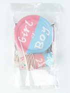 Посуда одноразовая бумажная для праздника «Гендер Пати», на 6 персон, 14 предметов - Фото 8