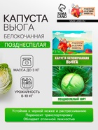 Семена Капуста белокочанной "Вьюга", 0,3 г - Фото 1