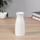 Ваза «Фрэнсис», талия, 12.5×5 см, керамика, белая - Фото 1