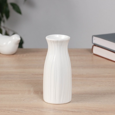 Ваза «Фрэнсис», талия, 12.5×5 см, керамика, белая