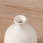 Ваза керамика настольная "Хайди" бутыль, 12х7 см, бело-розовый - фото 808560541