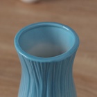 Ваза «Фрэнсис галант», талия, 20.5×7.5 см, керамика, белая, голубая - Фото 2